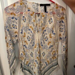 BCBGMaxAzria Multicolor Floral Blouse